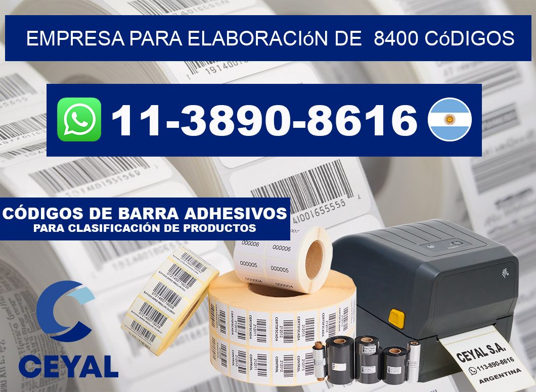 empresa para elaboración de 8400 códigos
