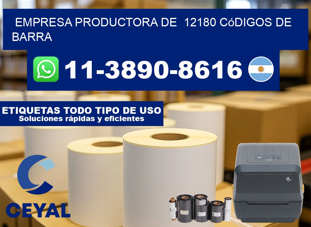 empresa productora de 12180 códigos de barra