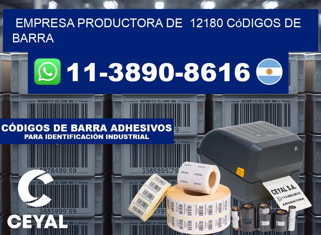 empresa productora de 12180 códigos de barra
