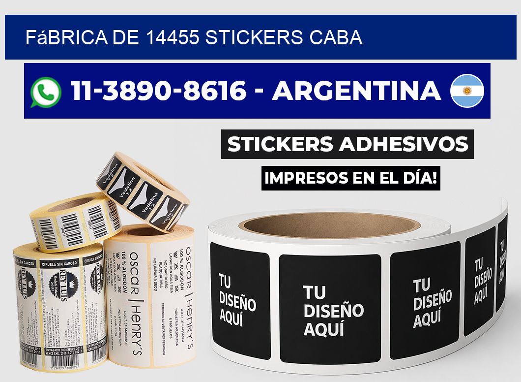 fábrica de 14455 stickers CABA