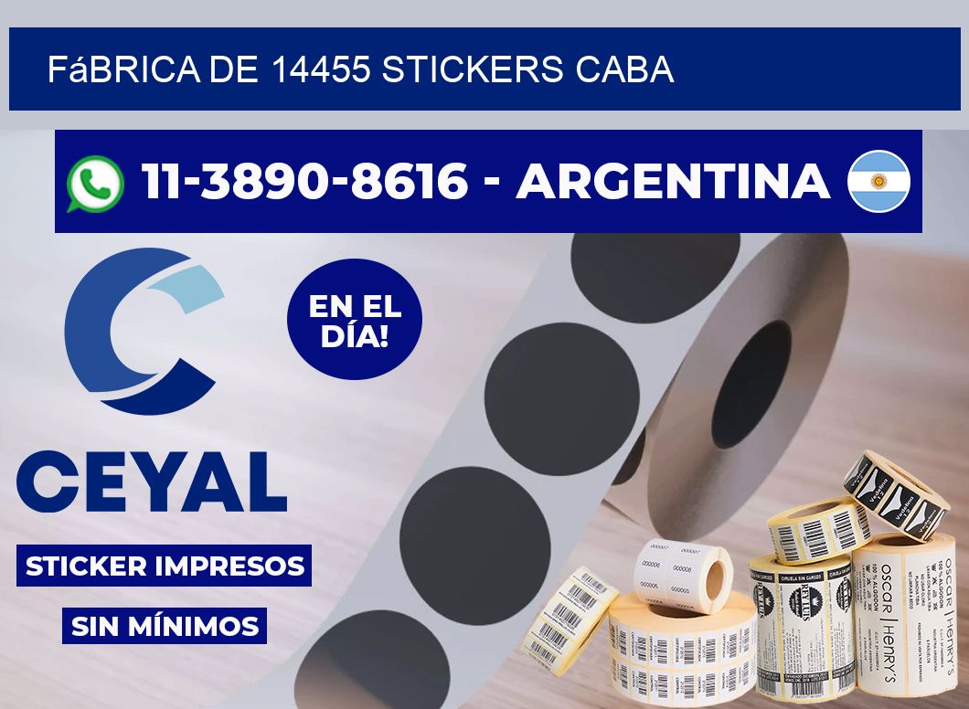 fábrica de 14455 stickers CABA