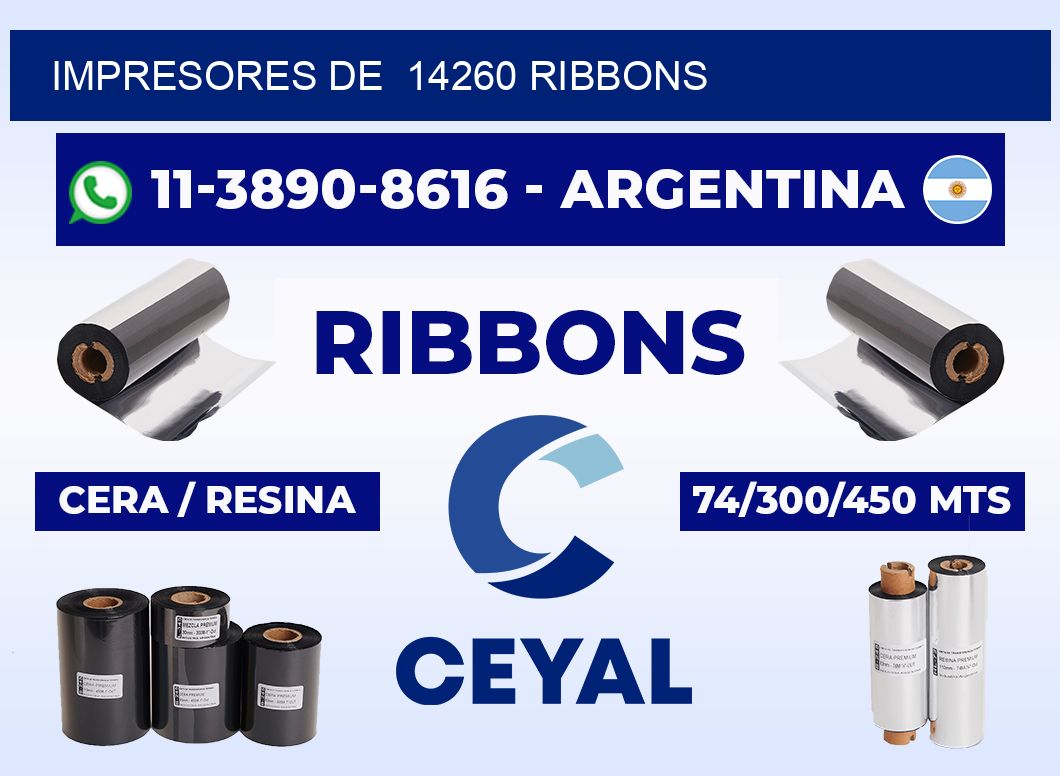 impresores de 14260 ribbons