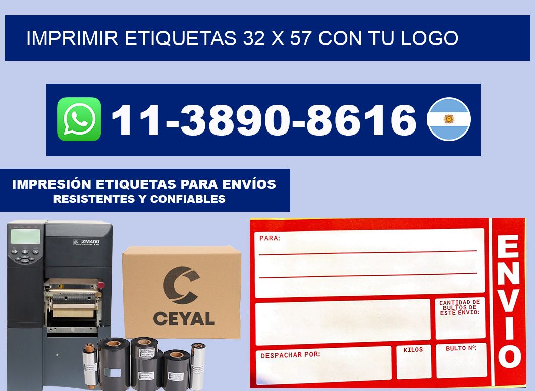 imprimir etiquetas 32 x 57 con tu logo