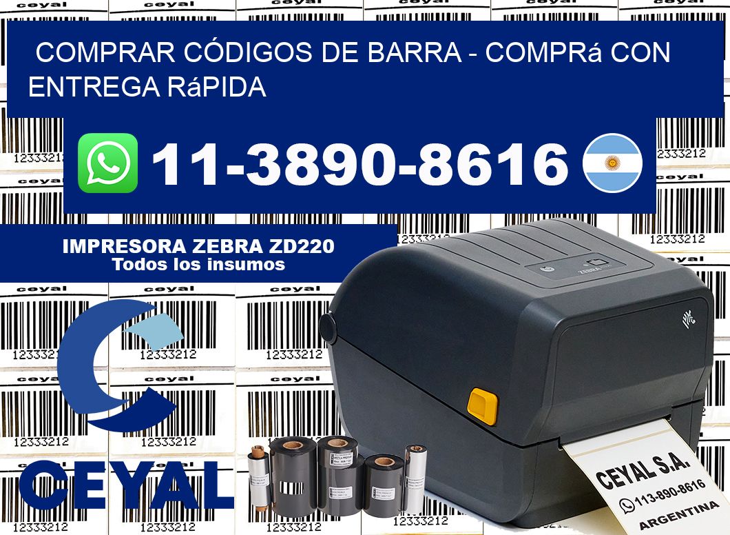 COMPRAR CÓDIGOS DE BARRA - Comprá con entrega rápida