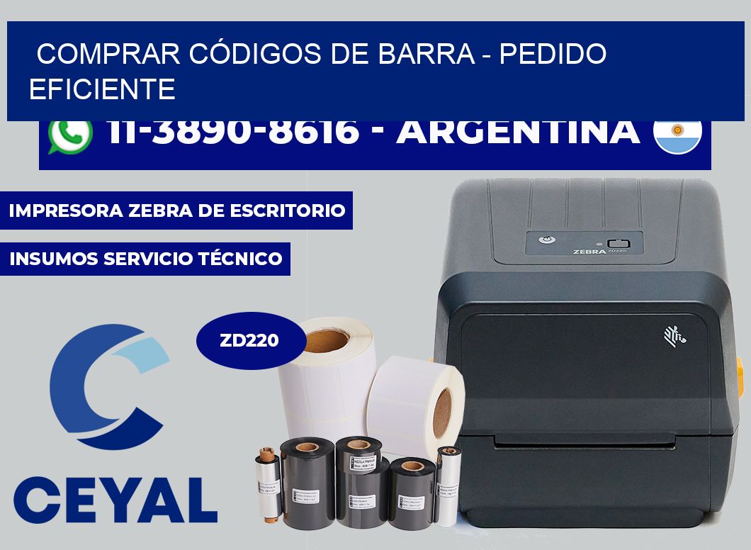 COMPRAR CÓDIGOS DE BARRA - Pedido eficiente