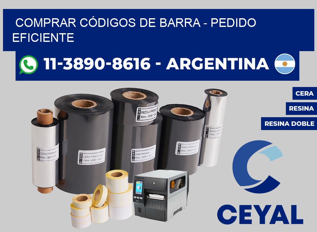 COMPRAR CÓDIGOS DE BARRA - Pedido eficiente
