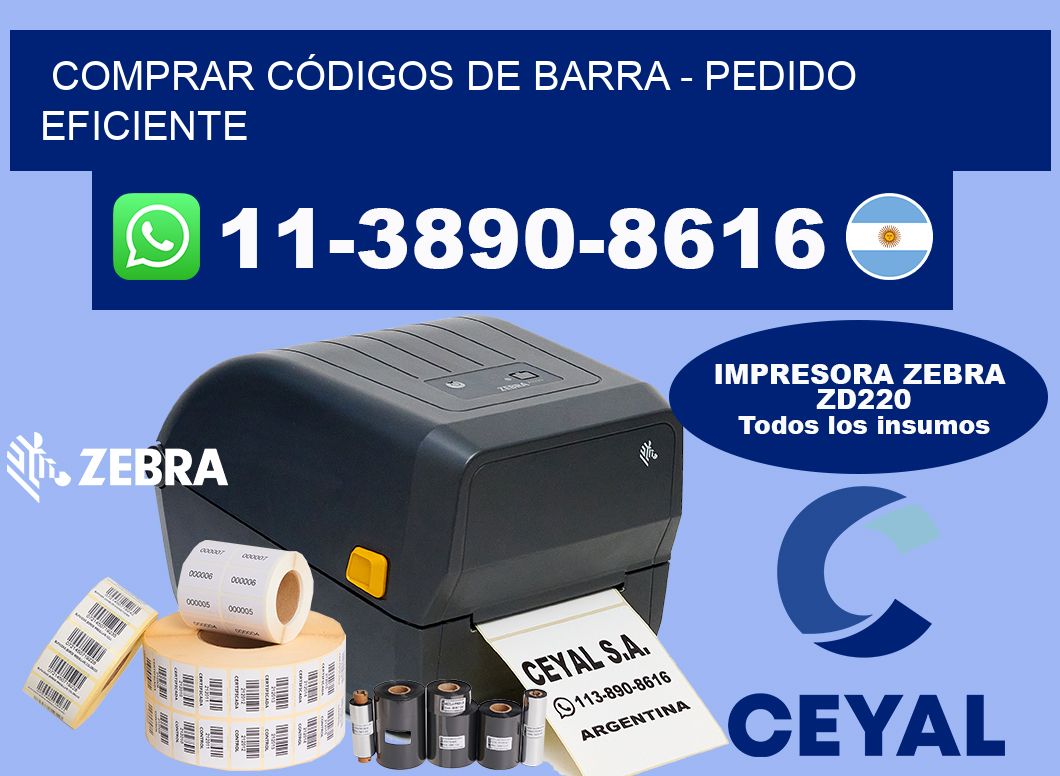 COMPRAR CÓDIGOS DE BARRA - Pedido eficiente