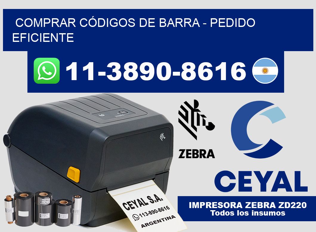 COMPRAR CÓDIGOS DE BARRA – Pedido eficiente