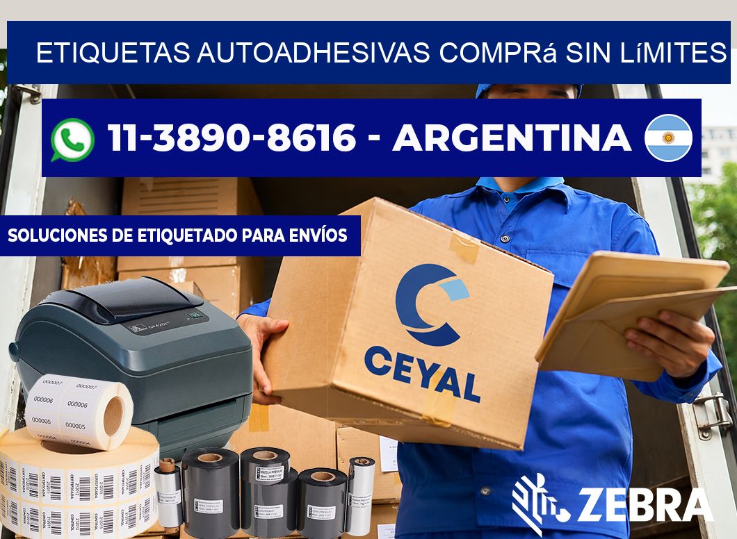 ETIQUETAS AUTOADHESIVAS Comprá sin límites