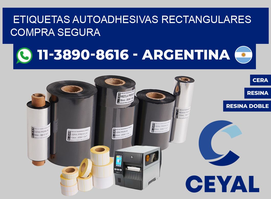 ETIQUETAS AUTOADHESIVAS RECTANGULARES Compra segura