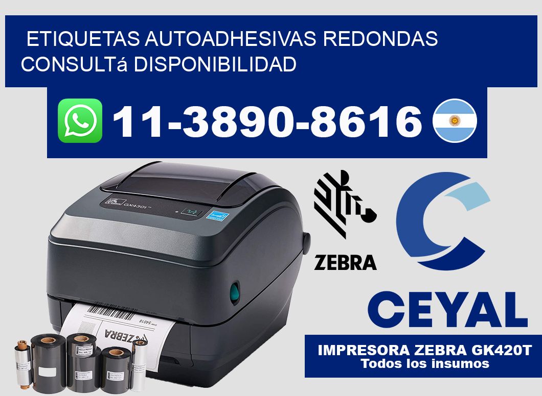 ETIQUETAS AUTOADHESIVAS REDONDAS Consultá disponibilidad