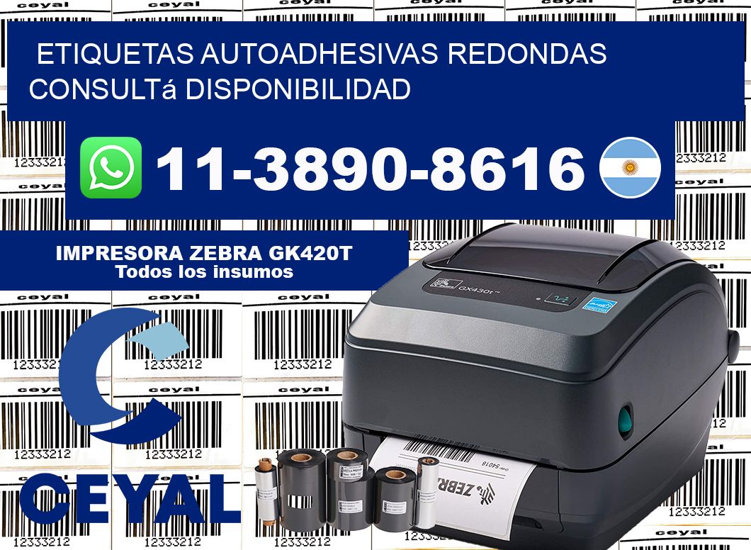 ETIQUETAS AUTOADHESIVAS REDONDAS Consultá disponibilidad