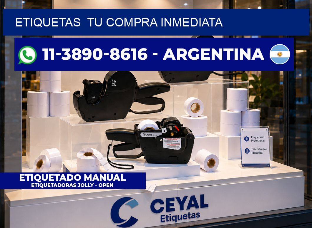 ETIQUETAS  Tu compra inmediata