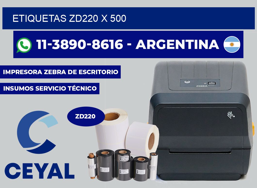 ETIQUETAS ZD220 x 500