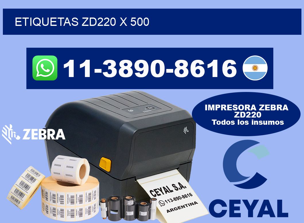 ETIQUETAS ZD220 x 500