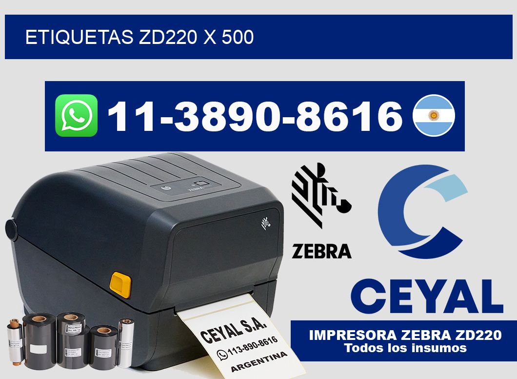 ETIQUETAS ZD220 x 500