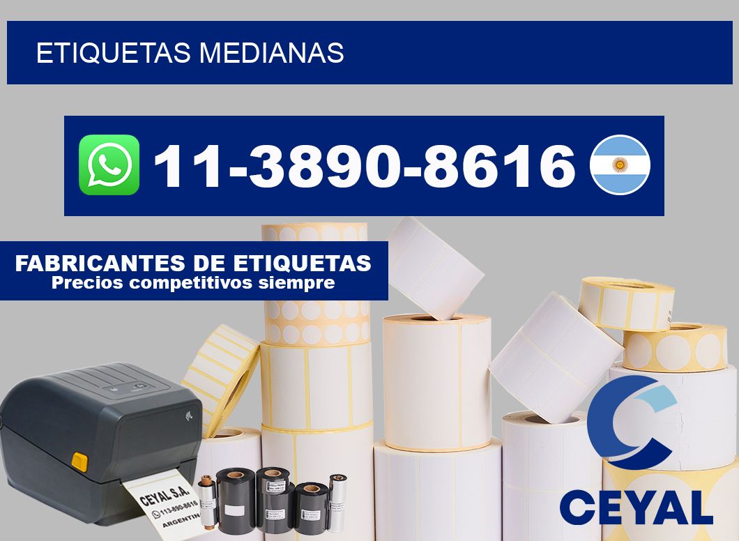 ETIQUETAS medianas