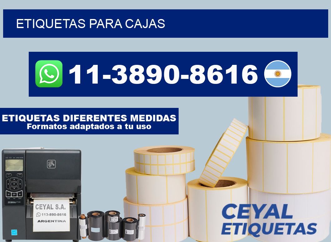 ETIQUETAS para cajas