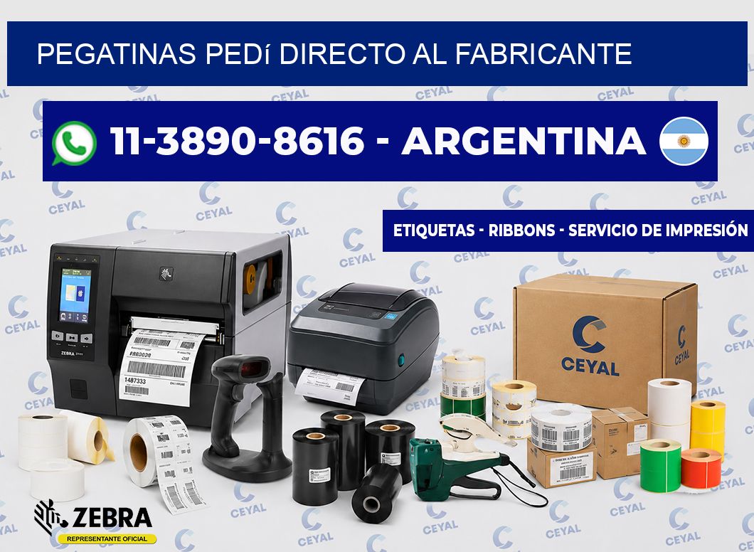PEGATINAS Pedí directo al fabricante