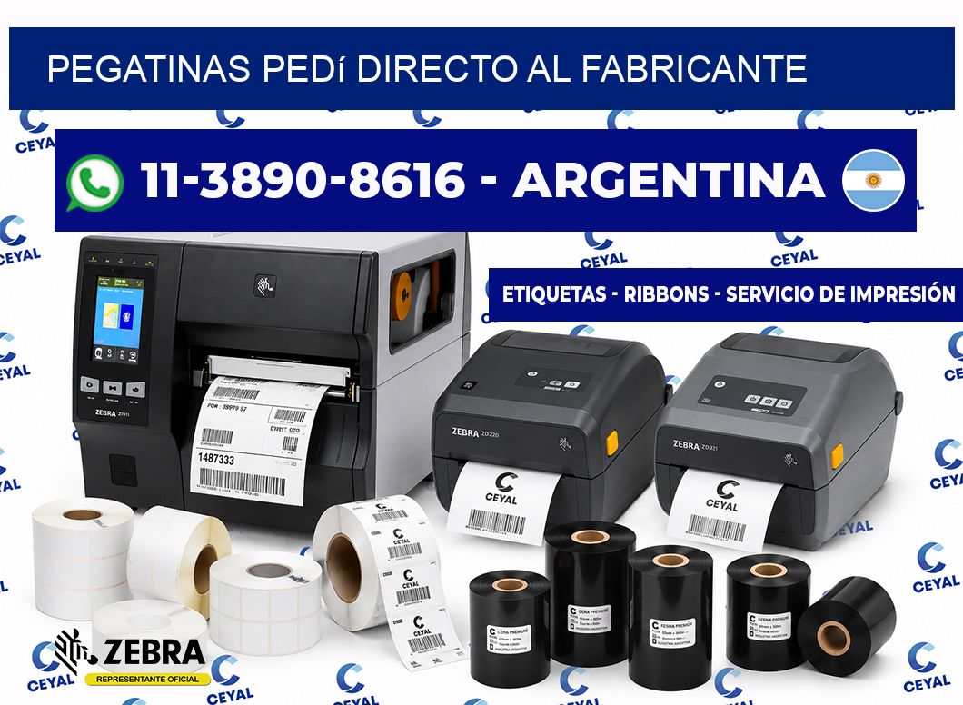 PEGATINAS Pedí directo al fabricante