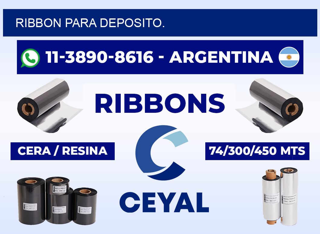 RIBBON PARA DEPOSITO.