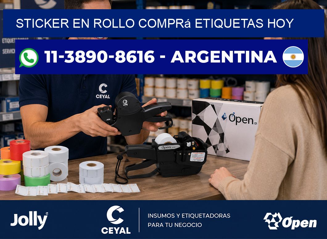 STICKER EN ROLLO Comprá etiquetas hoy