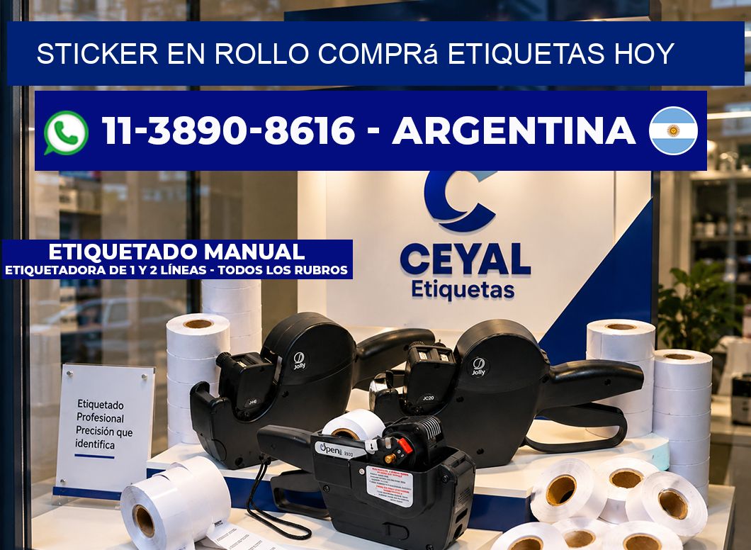 STICKER EN ROLLO Comprá etiquetas hoy