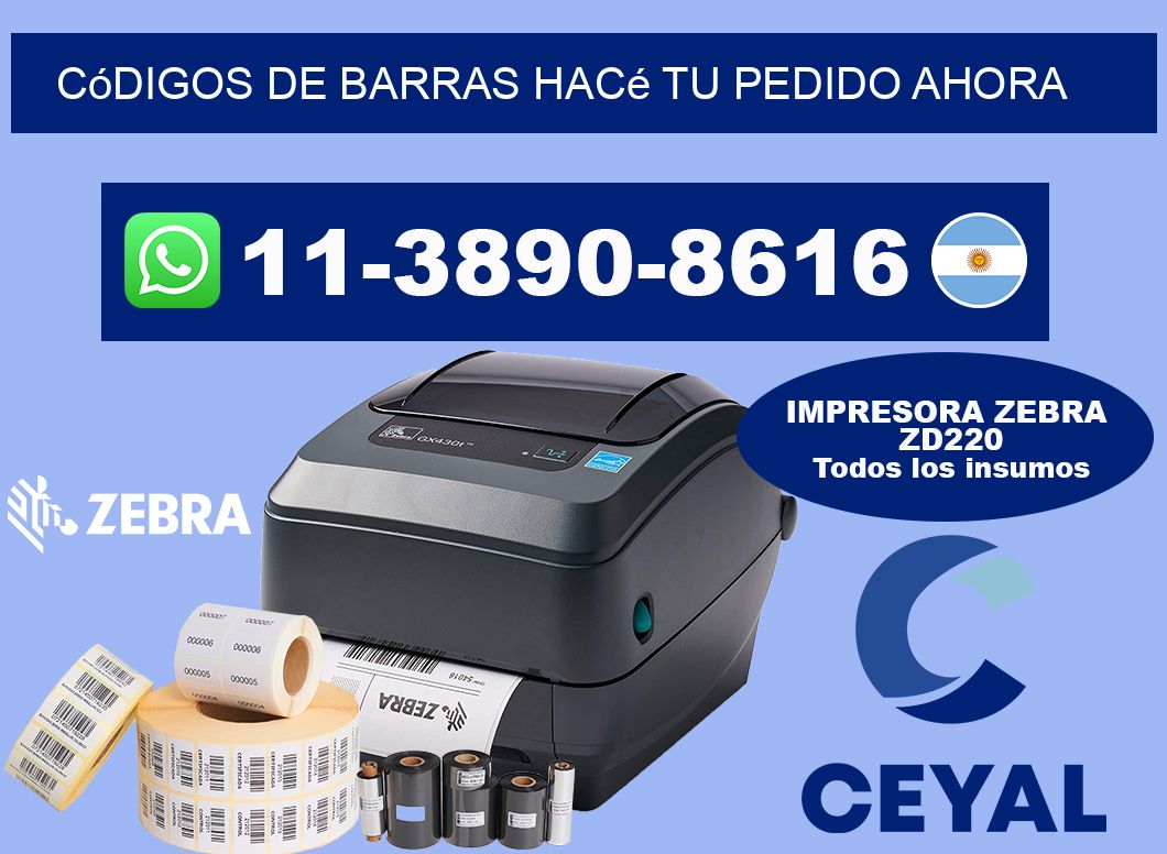 códigos de barras Hacé tu pedido ahora