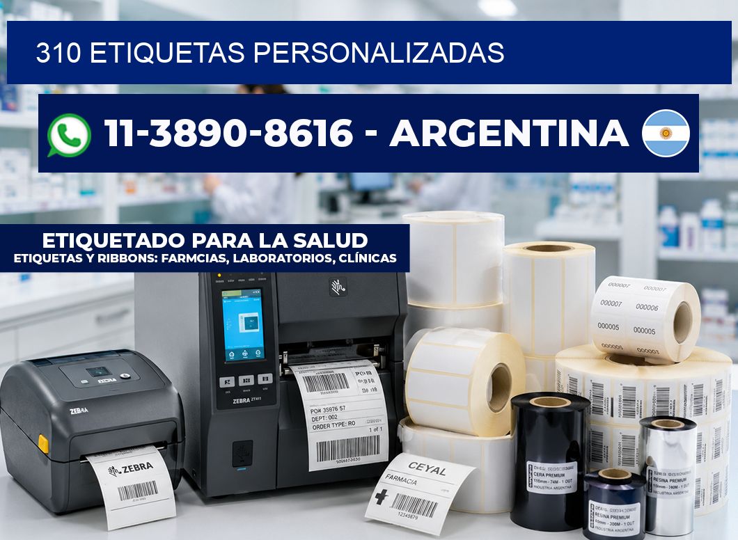 310 ETIQUETAS PERSONALIZADAS
