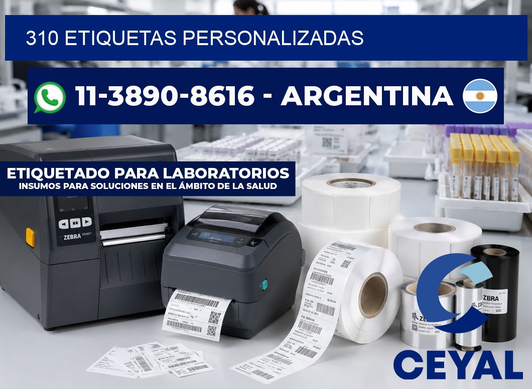 310 ETIQUETAS PERSONALIZADAS