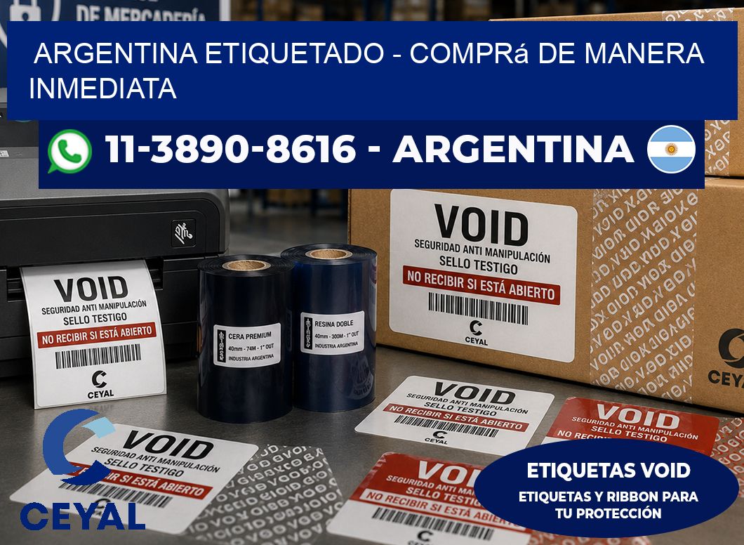 ARGENTINA ETIQUETADO - Comprá de manera inmediata