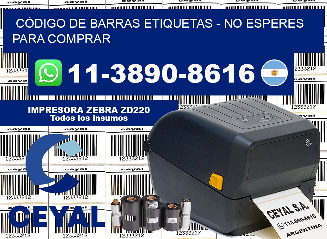 CÓDIGO DE BARRAS ETIQUETAS - No esperes para comprar