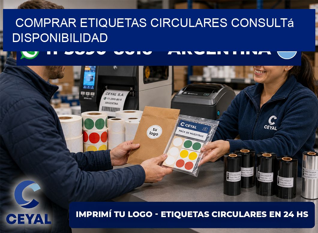COMPRAR ETIQUETAS CIRCULARES Consultá disponibilidad