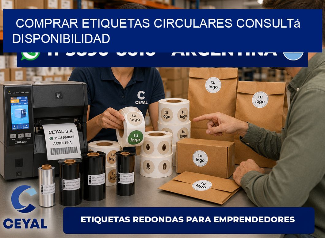 COMPRAR ETIQUETAS CIRCULARES Consultá disponibilidad