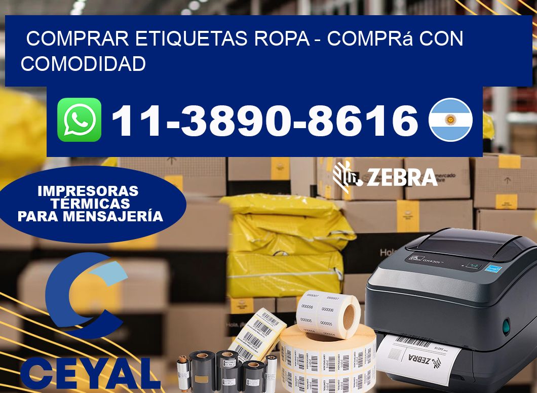 COMPRAR ETIQUETAS ROPA - Comprá con comodidad