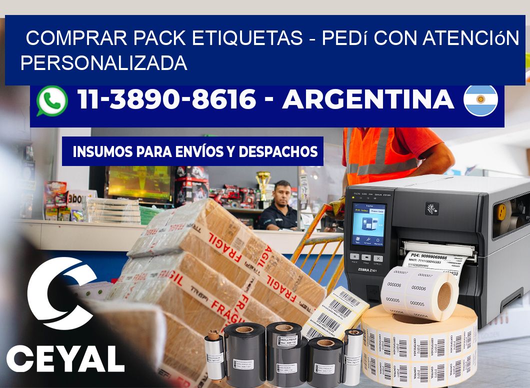 COMPRAR PACK ETIQUETAS – Pedí con atención personalizada