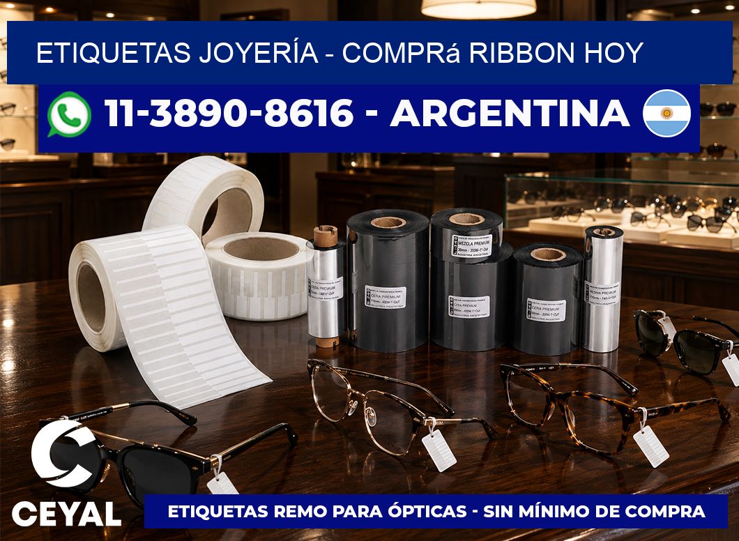ETIQUETAS JOYERÍA - Comprá ribbon hoy