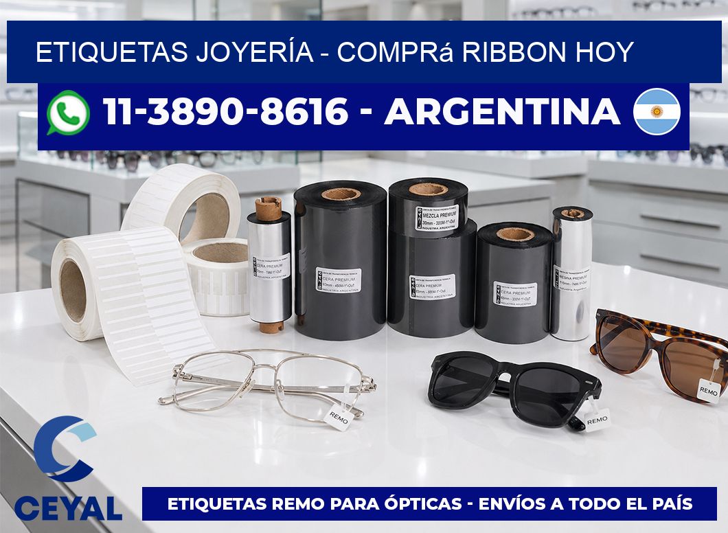 ETIQUETAS JOYERÍA - Comprá ribbon hoy