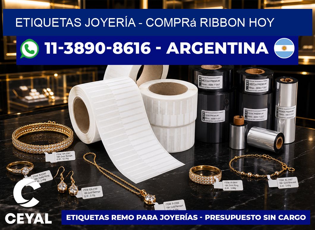 ETIQUETAS JOYERÍA – Comprá ribbon hoy