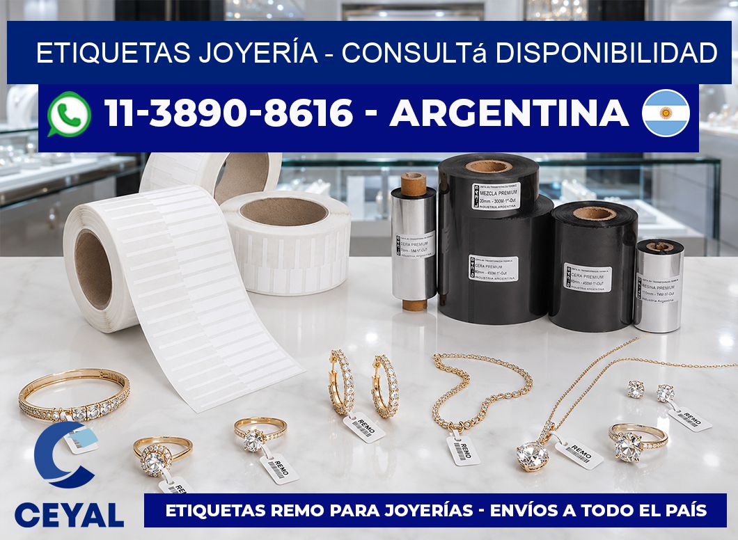 ETIQUETAS JOYERÍA - Consultá disponibilidad