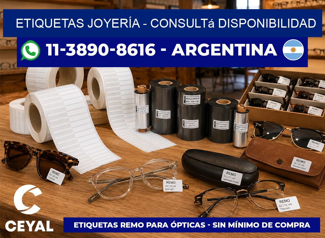 ETIQUETAS JOYERÍA - Consultá disponibilidad