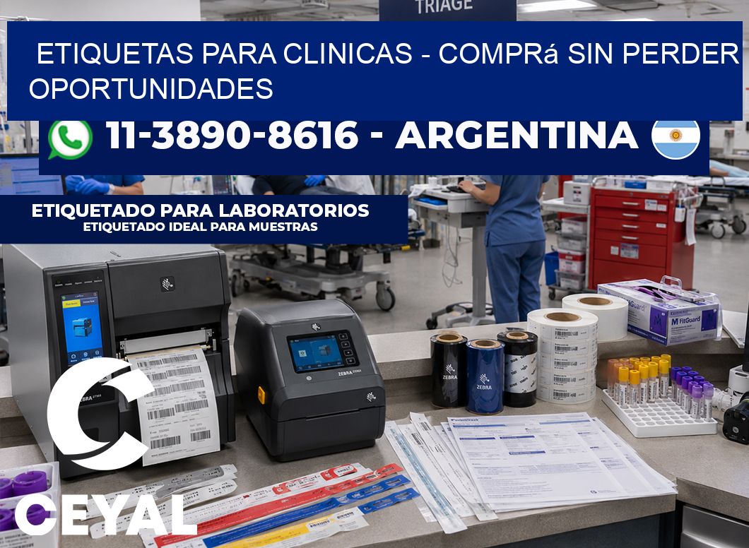 ETIQUETAS PARA CLINICAS - Comprá sin perder oportunidades