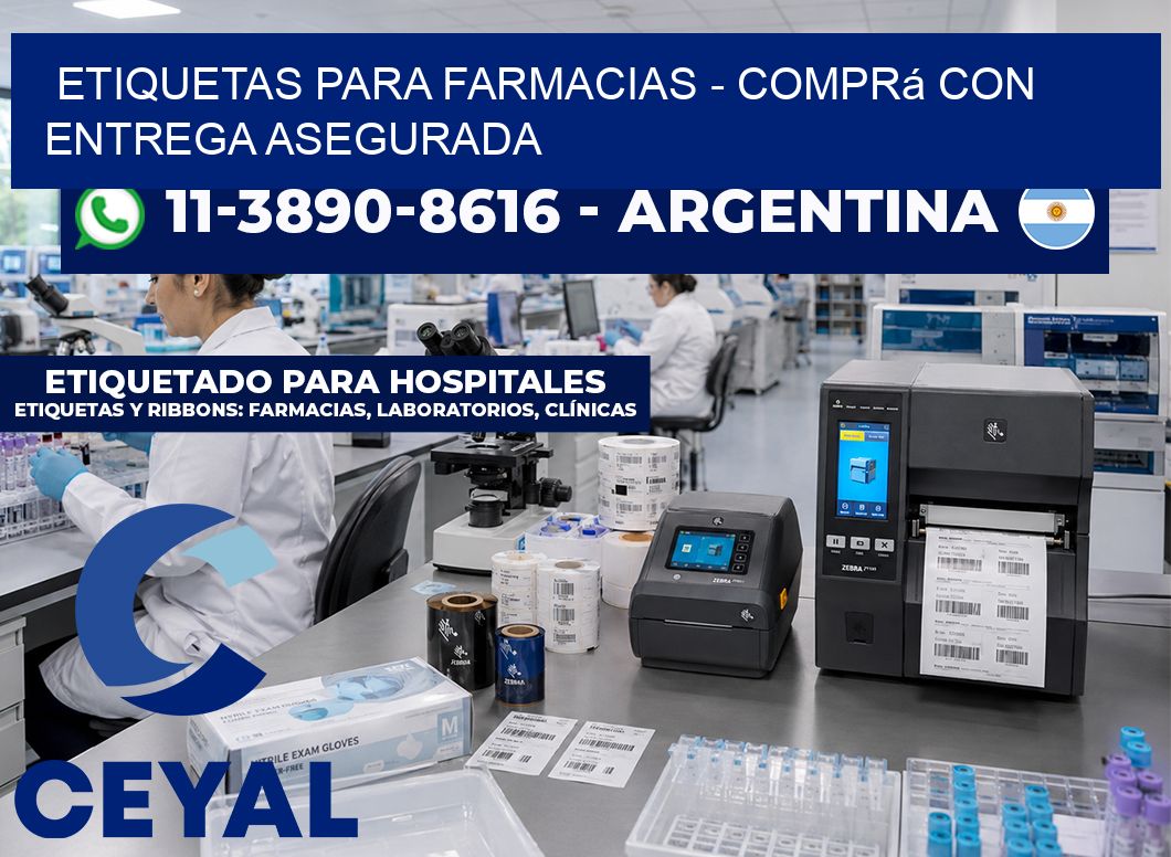 ETIQUETAS PARA FARMACIAS - Comprá con entrega asegurada