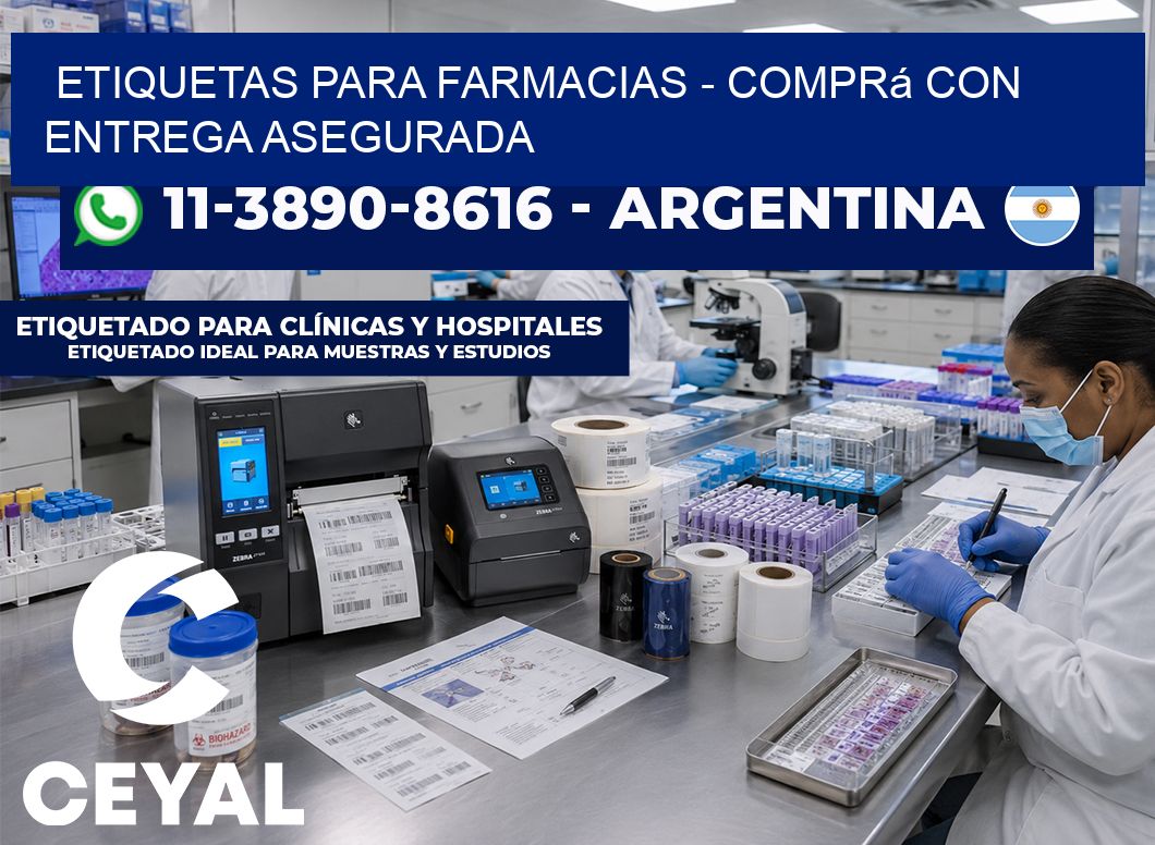 ETIQUETAS PARA FARMACIAS - Comprá con entrega asegurada