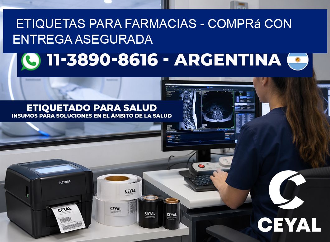 ETIQUETAS PARA FARMACIAS – Comprá con entrega asegurada