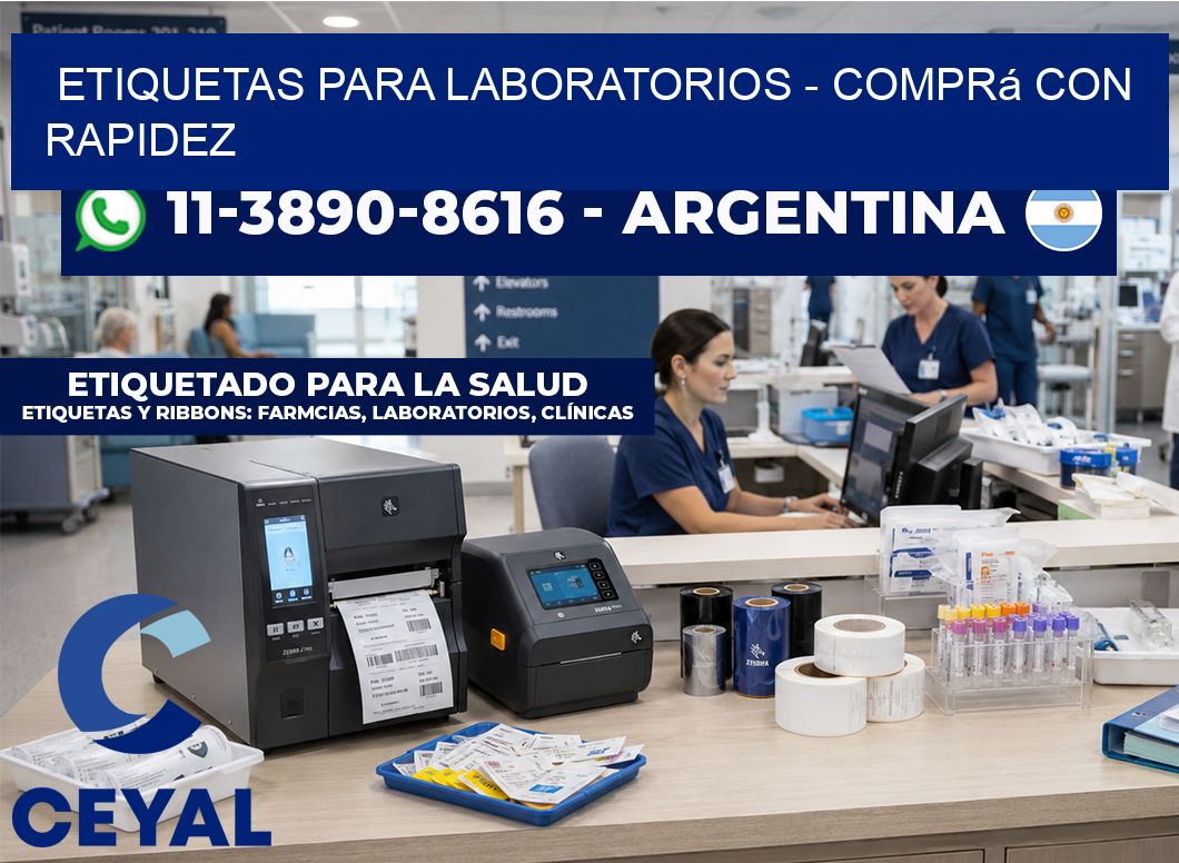 ETIQUETAS PARA LABORATORIOS - Comprá con rapidez