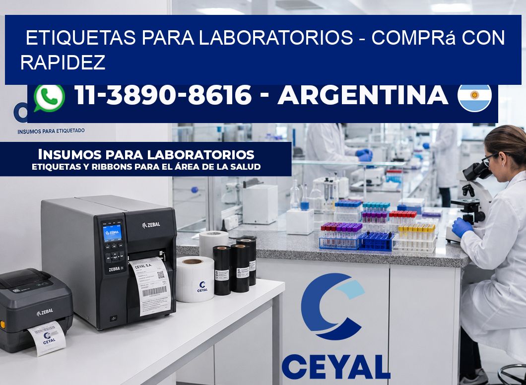 ETIQUETAS PARA LABORATORIOS - Comprá con rapidez
