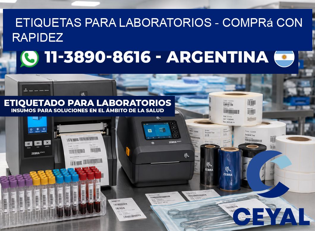ETIQUETAS PARA LABORATORIOS - Comprá con rapidez