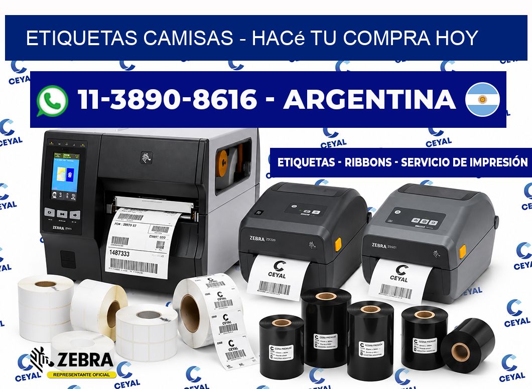 Etiquetas Camisas - Hacé tu compra hoy