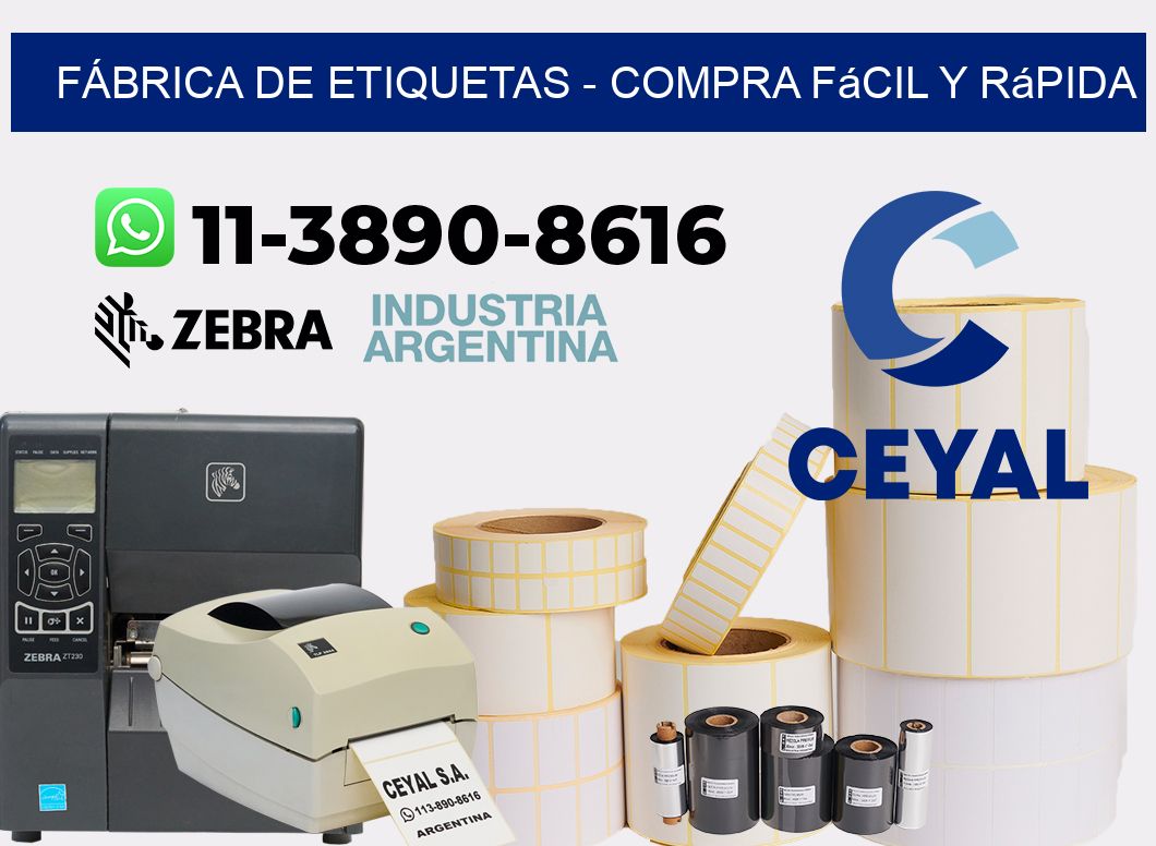 FÁBRICA DE ETIQUETAS - Compra fácil y rápida